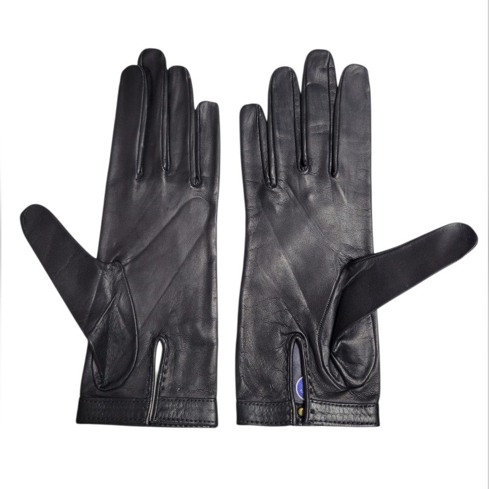 Women's LOEWE Black Leather W/interlocking LL logo Size 7.5 - Picture 2 of 7